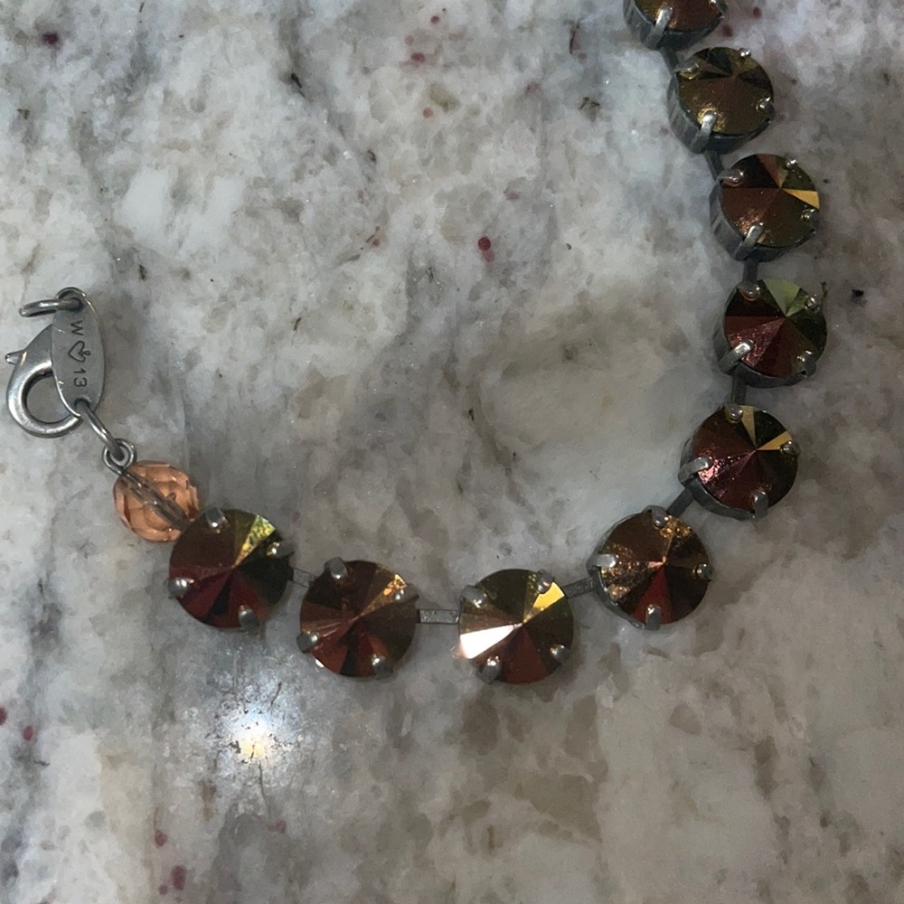 Gorgeous medium stone Sabika necklace fiery yellow orange hues